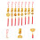 8Pcs Decorativos Chinês Festa Primavera 10