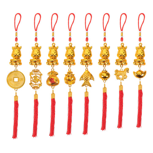 8Pcs Decorativos Chinês Festa Primavera