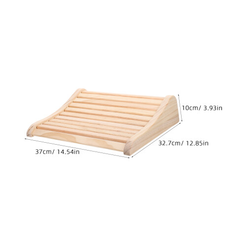 Cuscino Da Sauna in Legno Beige Collo E Lombare 2