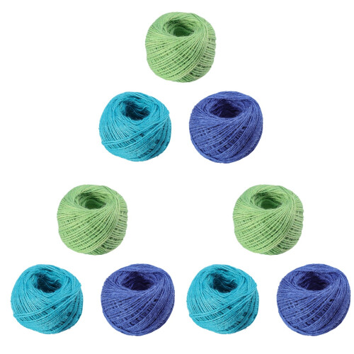 9Pcs Assorted Colored Rope Ribbon Twine Durable String for Gardening 1