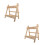 2Pz Organizer in Legno Khaki Per Vasi, Stile E 6