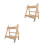 2Pz Organizer in Legno Khaki Per Vasi, Stile E 8