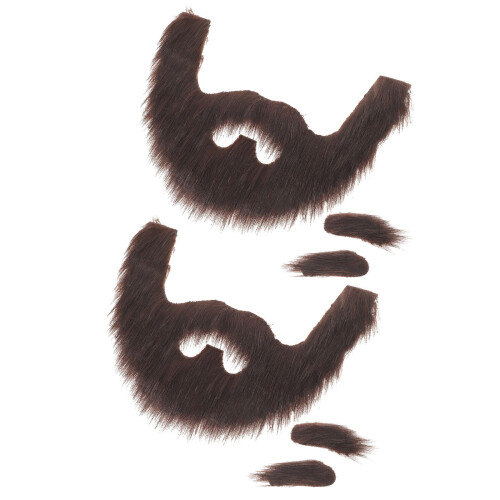 4Set Barba Finta Autoadesiva E Realistici Per Festa E 1