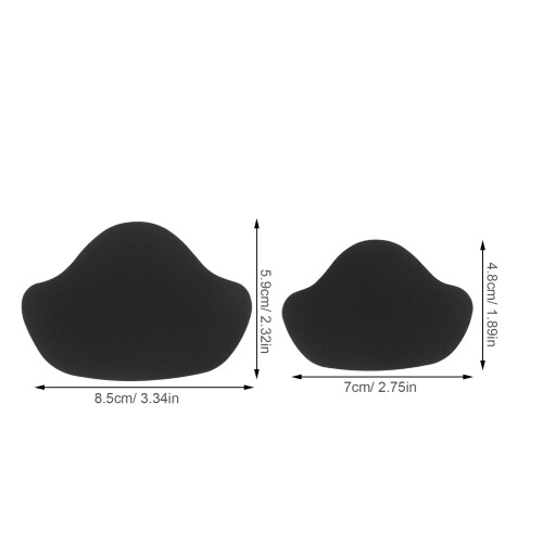 20 Pezzi Toppe Autoadesive Per Riparazione Scarpe, Punta E Tacco, Nero 2