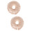 2Pz Poggiatesta Viso Cotone Marrone Chiaro Cuscino 6