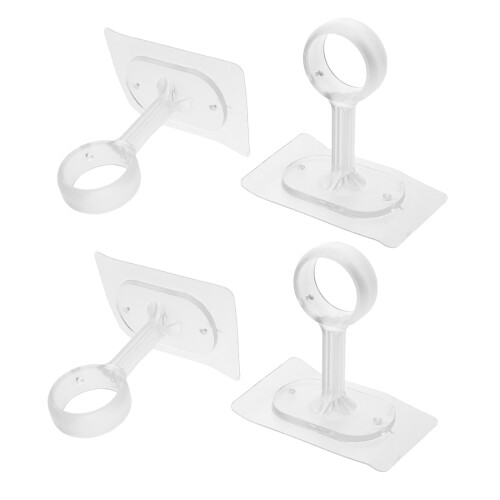 16Pz Porta in ABS Trasparente Adesivo Per Bagno E Camera 2