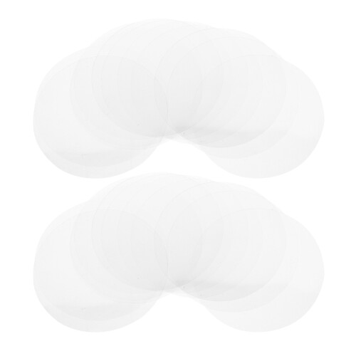 300Pz Pellicole Button Trasparenti Rotonde in Pet Per Hobby DIY 1