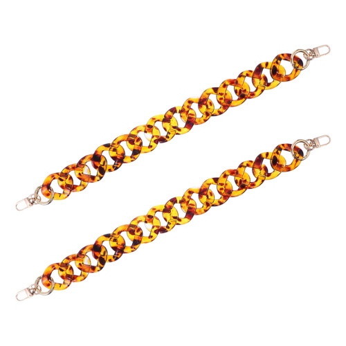 10Pz Catena Borsa Acrilica Leopard Con Design Unico E Stile Vintage 1
