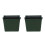 2Pz Box Knock Per Espresso in ABS Verde Facilmente Pulibile 3