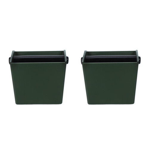 2Pz Box Knock Per Espresso in ABS Verde Facilmente Pulibile 2