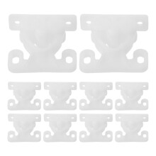 10Pcs White Plastic Roller Latch Marine Boat Cabinet Furniture Catch