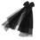 4St Polyester Zwart Kort Bruidssluier Bachelorette Party Accessoire 3