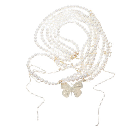 4Pz Waist Chain Multilivello Beige Accessorio Moda 1