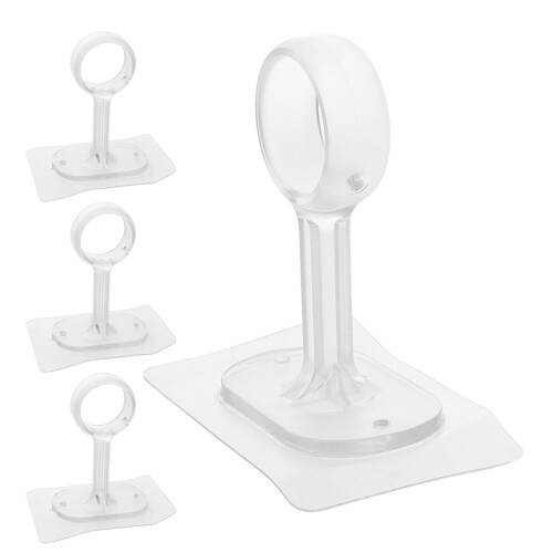 16Pz Porta in ABS Trasparente Adesivo Per Bagno E Camera 1