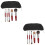 2Set Compact Per Viso E Occhi Con Manico Robusto 8