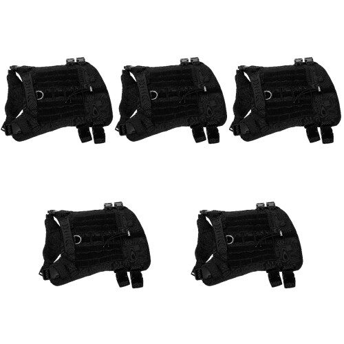 5Pz Pettorina Cane Nero Antiusura 2