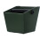 2Pz Box Knock Per Espresso in ABS Verde Facilmente Pulibile 2