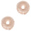 2Pz Poggiatesta Viso Cotone Marrone Chiaro Cuscino 2