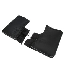 Handlebar Gloves Muff for Motorcycle, Waterproof Windproof Reflective Soft Warm Motorbike Grip Cover Muff, Insulated Thermal Handle Cover with Full Wr