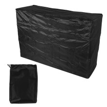 Grillhoes, winddicht, waterdicht en stofdicht, polyester, beschermhoes voor grote gasbarbecuebranders met opbergtas voor in de tuin.