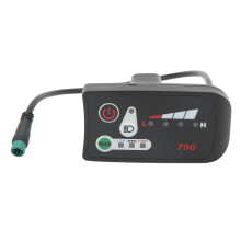 Elektrische fiets LED-displaymeter, hoogwaardig ABS-materiaal, digitale vermogensmeter met duidelijk digitaal display voor 22,2 mm sturen, universeel