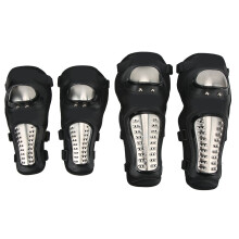 Knee Pads Motorcycle Protective Gear, Strong Impact Resistant Elbow Guards Lightweight Breathable Knee Shin Pads Pre Curved Design For Motocross Bikin