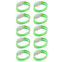 10 Stück Nationalflaggen-Leuchtarmbänder, Silikon-ABS, 80mAh, Leuchtende Fan-Requisiten