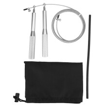 Speedy Skipper: Dual Bearings Steel Wire Jump Rope, Silicon Coated, None-Slip Handle For Home Gym Cardio Exercises, Lightweight Design, Adjustable Len
