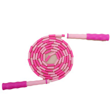 Soft Beaded Jump Rope, Adjustable Length Tangle-Free Skipping Rope for Fitness Exercise Portable Gym