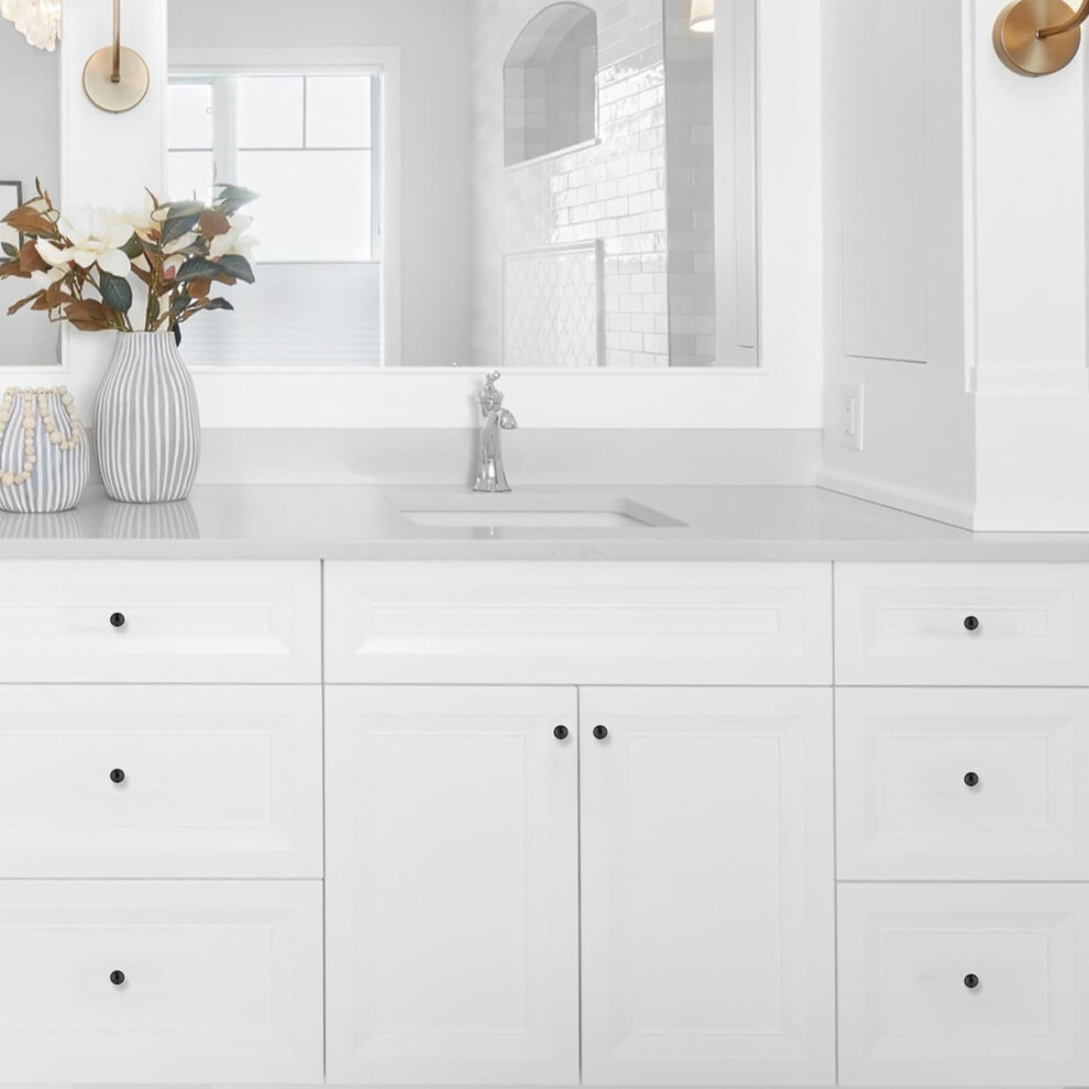 Antique Black Kitchen Cabinet Knobs, Smooth Edges And Easy To Install For Widespread Applications On Furniture 9169997241139