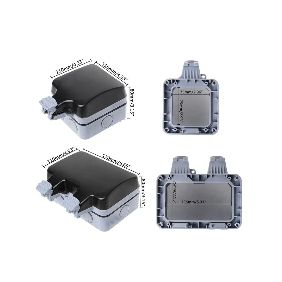 Weatherproof Outdoor Socket, Ip66 Waterproof Certification Lockable Outlet For Safe And Reliable Outdoor Power Solutions 9169997241061