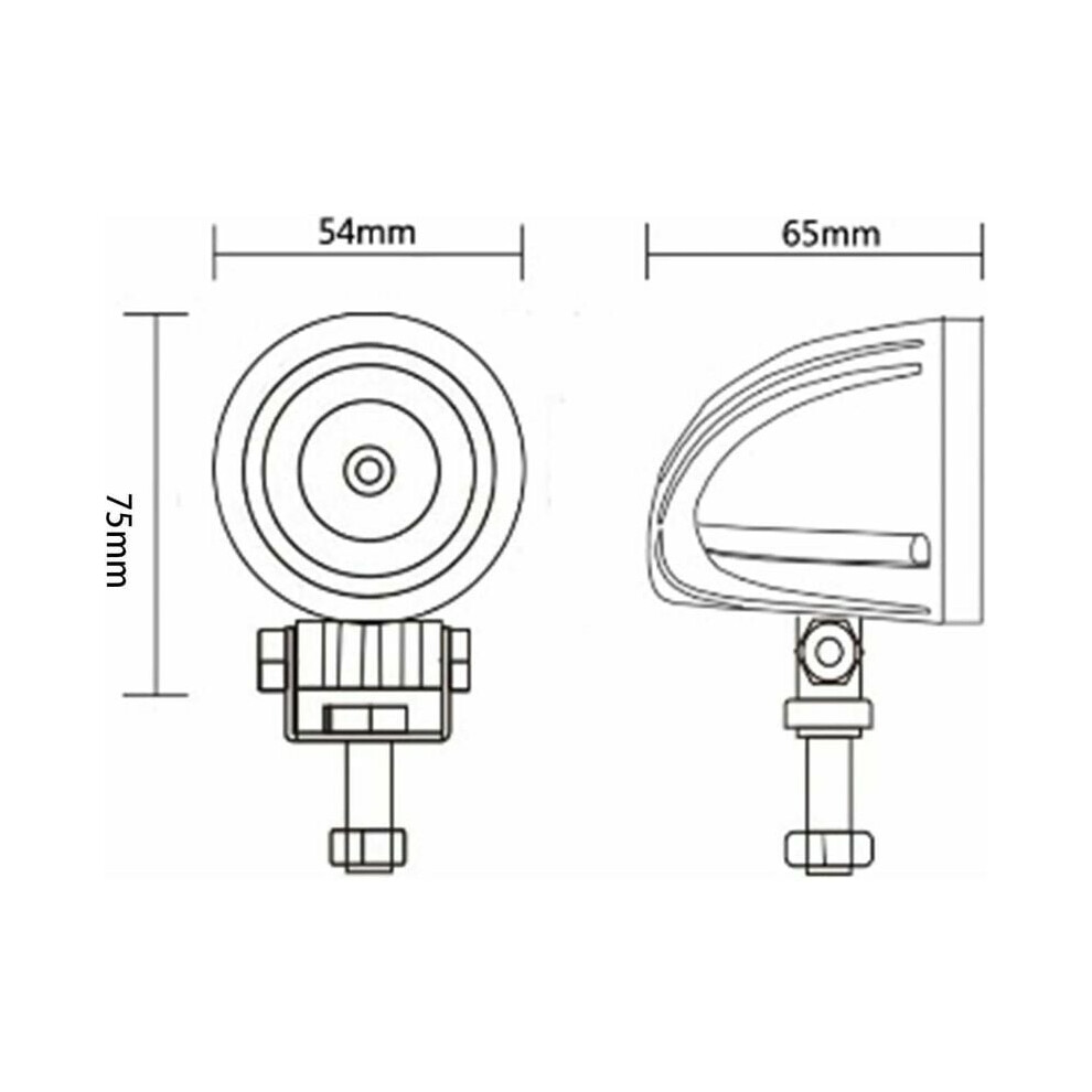 Spotlight Work Lights For Motorcycle, 2Inch Led Driving Lights 6500K Genuine Chip High Speed Circuit Motorcycle Additional Lights For Atv, Suv, 9169997241665