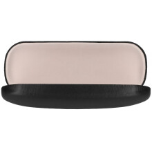 Retro Leather Glasses Case Featuring Anti-Squeeze Construction, Protective Lining Eyewear Holder for Blue Light and Reading Glasses, Hard Shell