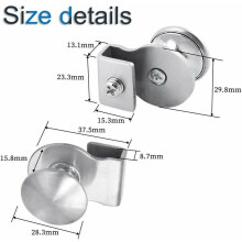 Elegant Glass Door Pull Handle, Stainless Steel Non-slip Showcase Furniture Hardware, Rust Resistance & Corrosion Resistance for Kitchens,