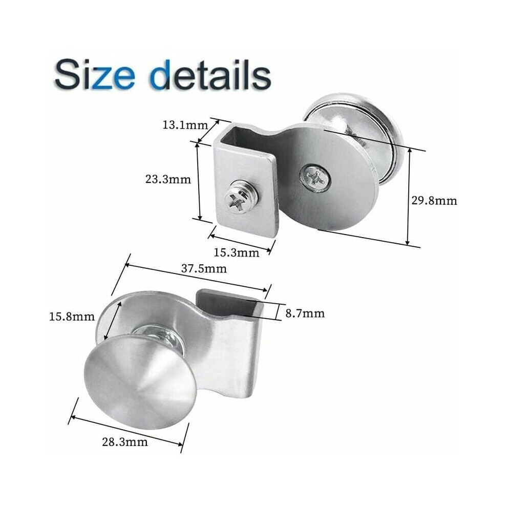Elegant Glass Door Pull Handle, Stainless Steel Non-Slip Showcase Furniture Hardware, Rust Resistance & Corrosion Resistance For Kitchens, 9169997241580