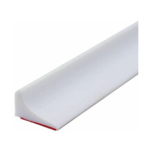 White Multipurpose Designed Shower Dam For Bathroom And Kitchen, Professional Water Barrier Self-Adhesive Collapsible Threshold Ensuring Dry And Wet