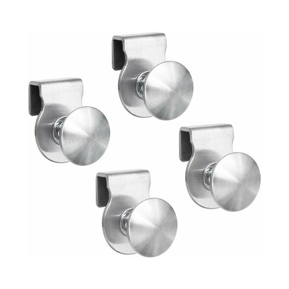 Glass Door Pull Handle For Showcase Furniture, Stainless Steel Non-Slip Comfort Grip, Easy Install Clamp Clips Resistant To Rust & Corrosion For 9433291796832