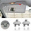 Γάντζοι για σκίαστρα αυτοκινήτου, εσωτερική βάση κλιπ από πλαστικό ABS υψηλής 4