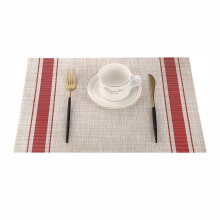 Stylish Dining Upgrade, Non-Slip Placemats Set Of 6, Trendy Decor PVC, Recycled Leather Table Mats, Heat-Resistant Washable Design For Kitchen Table