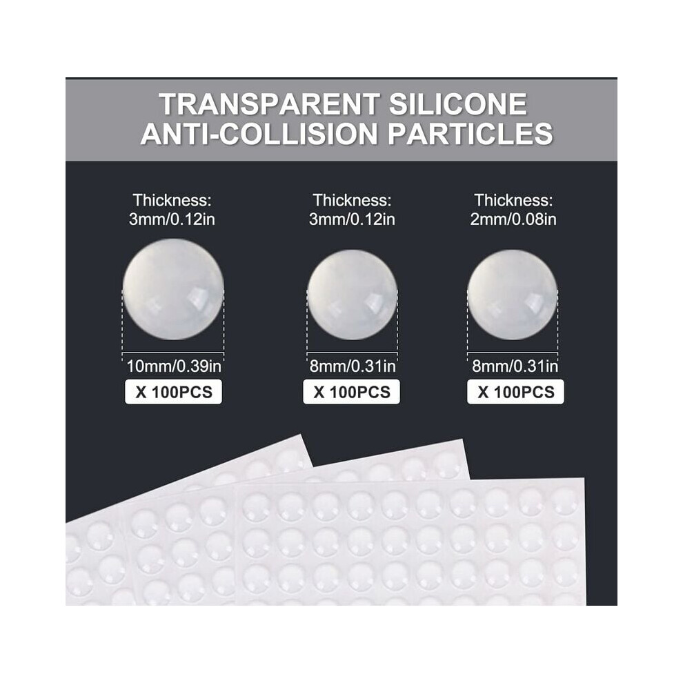 Clear Rubber Feet, Sound Dampening Adhesive Bumper Pads For Furniture, Self Stick Buffer Pads Transparent For Smooth Surfaces 9169997241672