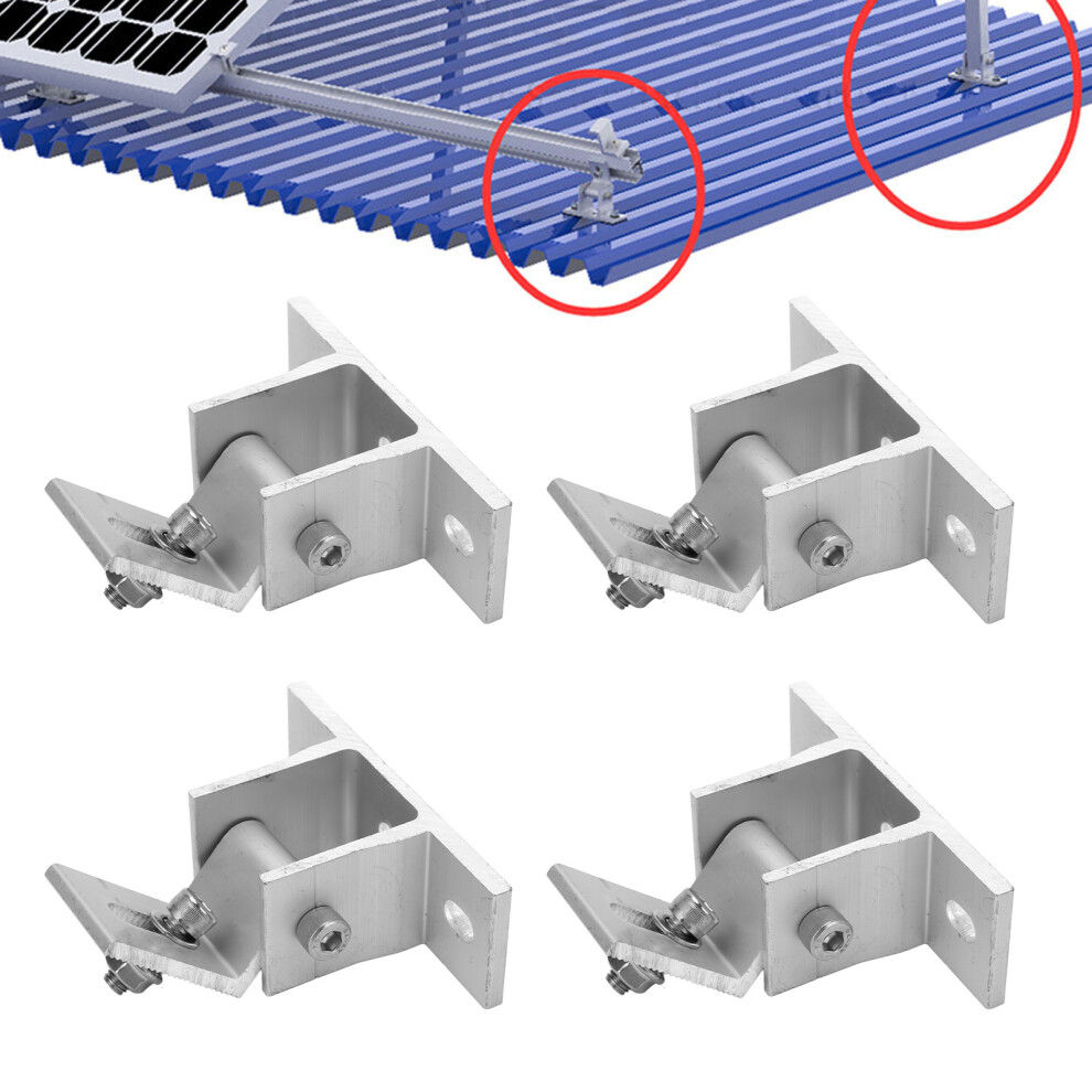 Aluminum Alloy Solar Panel Mounts 4 Pack Rustproof Roof Support 4681370901485