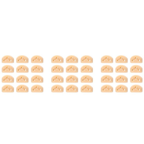 36Pcs Classical Guitar Rollers String Trees Retainer Guides Guitar String Locks Nut Block Clamp, Apricot