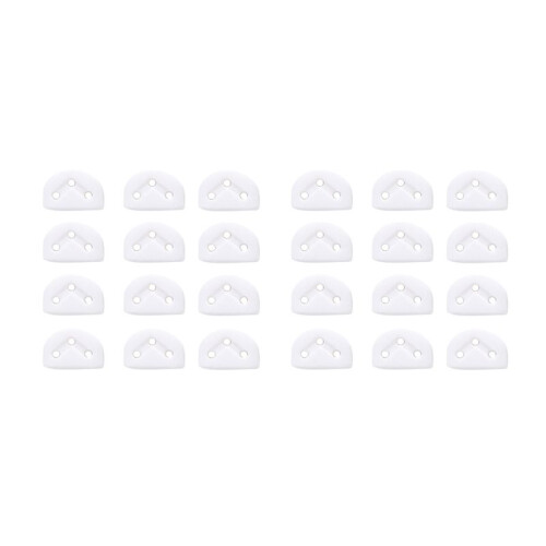 24 Stuks Klassieke Gitaar Rollers String Trees Retainer Gidsen Gitaar String Locks Nut Block Klem, Wit