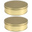 2Stk Goldene Metall-Dose Mit Deckel Für Und Snacks 1