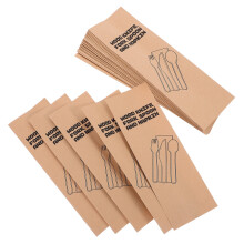 400Ud Bolsas Para Cubiertos De Kraft, Descartables, Marrón Claro