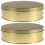2Stk Goldene Metall-Dose Mit Deckel Für Und Snacks 8