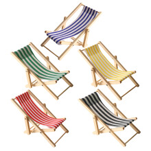 10Ud Sillas Miniatura Plegables Madera Colorida Decoración Hogar