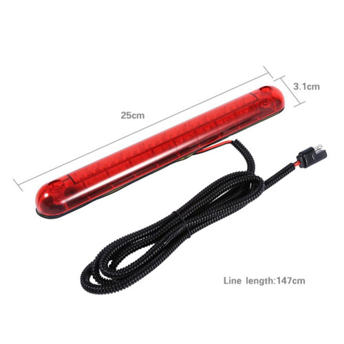 2X 24 LED 12V Car Additional Brake Light High Mount Third 3Rd Brake Stop Tail Light Lamp Red 2