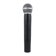 2Ud Micrófonos Modelo Para Niños Juguete Plástico Seguro Color Negro