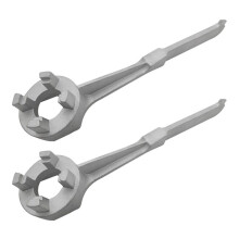 Chave de Bung 2 PeçAs, Chave de Tambor de GalãO de AlumíNio, Ferramenta Abridora de Tambor para Abertura de Tambor de 10 15 20 30 50 55 GalõEs